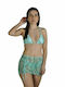 Set Bikini Set De Bikini Triunghi Talie Înaltă Multicolor
