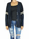 Obey Women's Knitted Cardigan Navy