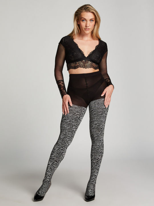 Zebra Ciorapi dama 50 Den Negru