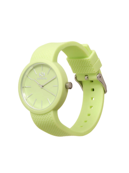 Superga Watch with Rubber Strap Yellow