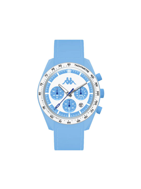 Kappa Watch with Blue / Blue Rubber Strap