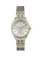 Timex Tone Watch with Gold Metal Bracelet