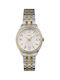 Timex Tone Watch with Gold Metal Bracelet