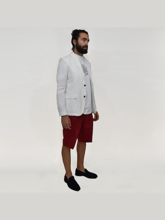 Officina36 Men's Summer Suit Jacket White.