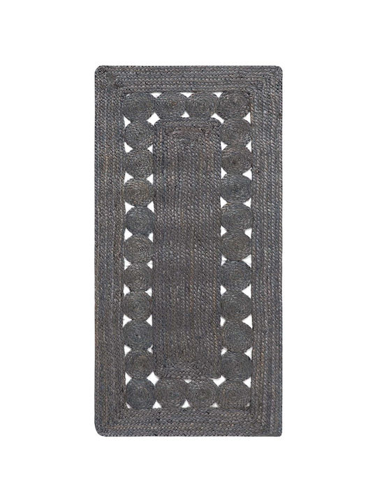 Silk Fashion 1767 Rug Rectangular Summer from Jute Dark Grey