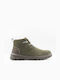 Pegabo Men's Leather Boots Khaki