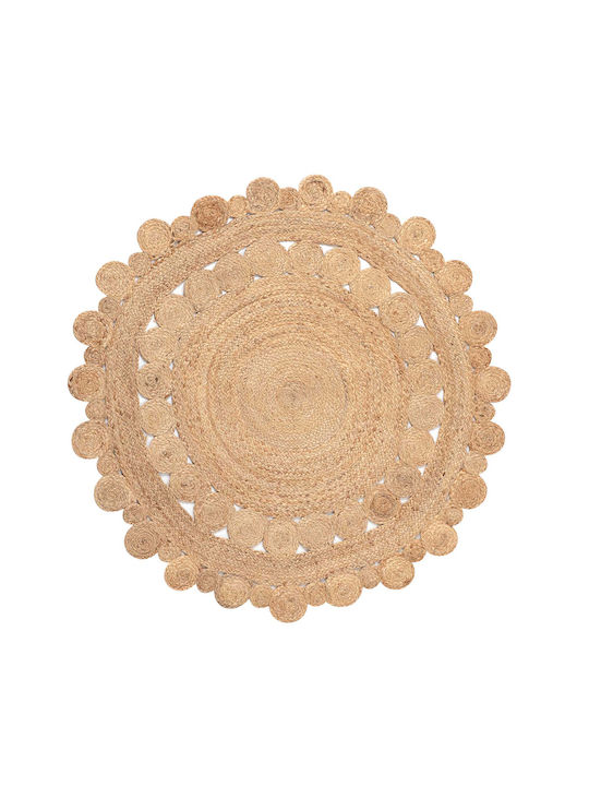 Silk Fashion 1758 Covor Rotund din iută Natural
