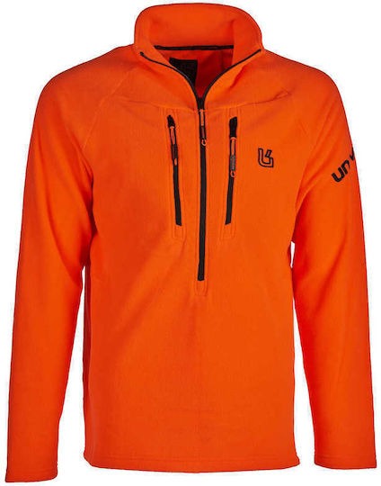 Univers Πουλόβερ Fleece σε Πορτοκαλί χρώμα