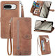 Flower Zipper Wallet Maro (Google Pixel 8)