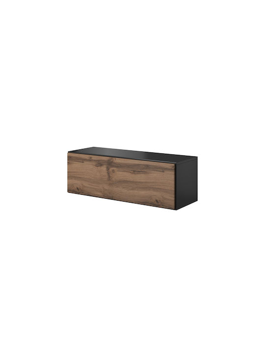 Cabinet Wall Antracite/Wotan Oak 112x39x37cm