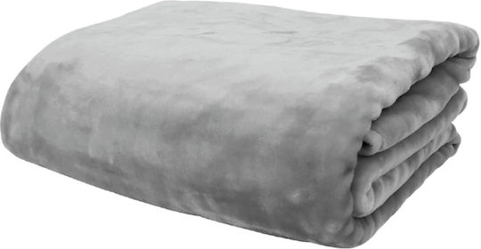 Anna Riska Velvet Blanket Queen 220x240cm Grey