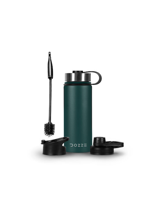 Dozze Αθλητικό Παγούρι Ανοξείδωτο 530ml Πράσινο