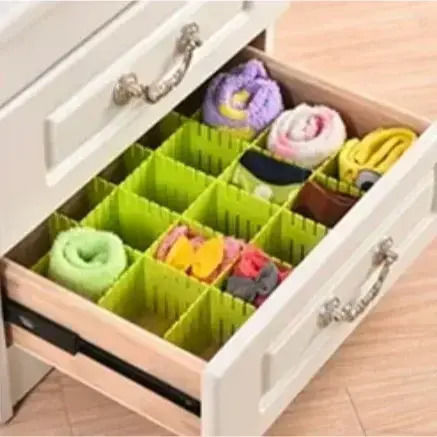 Tpster Plastic Drawer Divider 43.5x5cm 3pcs