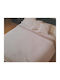Manterol Casa Coverlet Queen Size from Cotton & Polyester Ecru 250x270cm