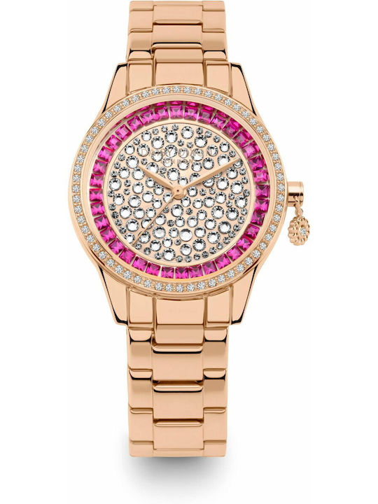 Daisy Dixon Γυναικείο Ρολόι 36mm Μπαταρίας με Ροζ Χρυσό Μεταλλικό Μπρασελέ