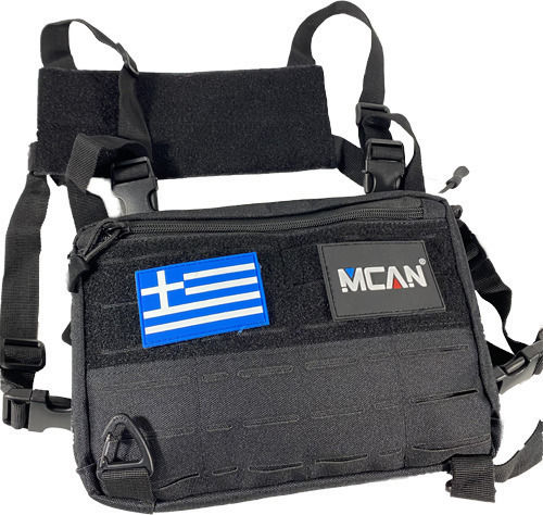 Mcan J-159 Στρατιωτικό Τσαντάκι Στήθους Μαύρο