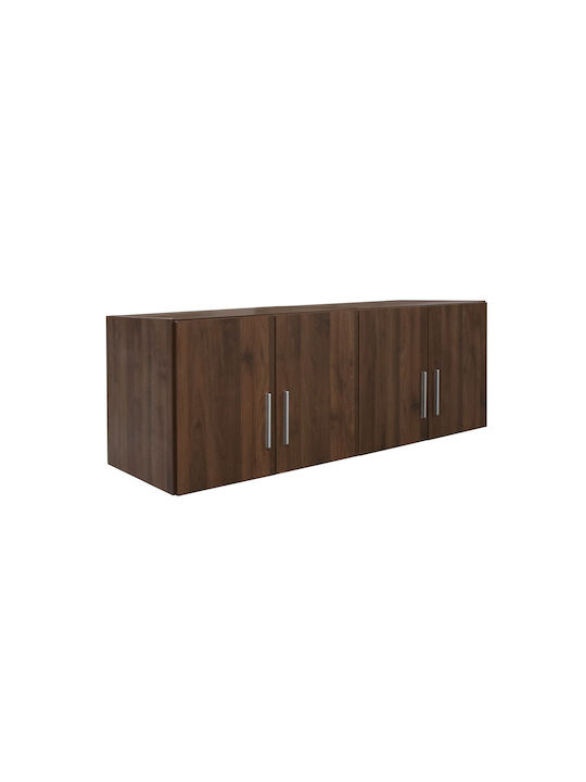 Epiplo-Fos Rectangular Loft Closet made of Particleboard Walnut 160x60cm 0600529 1pcs