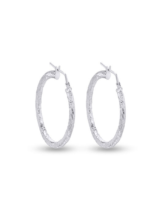 Earrings Hoops made of Silver