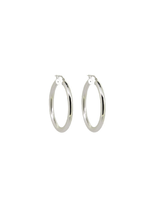 Earrings Hoops made of Silver