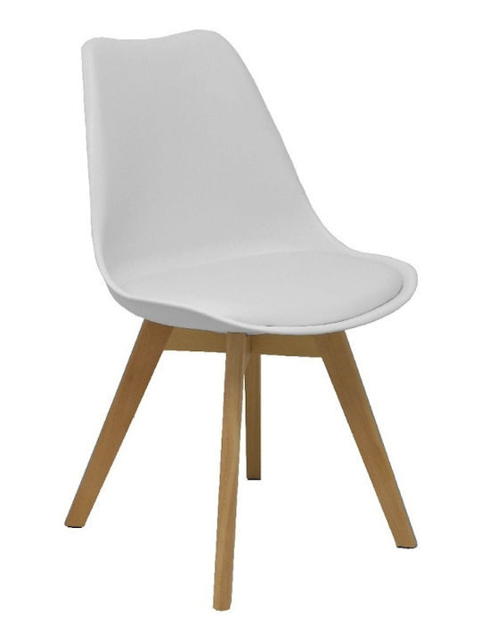 Chair Visitor Don Rodrigo in White Color 48xx46cm 4pcs