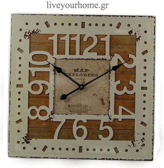 Oriana Ferelli Wanduhr Braun Ø60cm