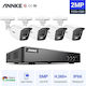 Annke Σύστημα Παρακολούθησης 4 Καμερών CCTV 5MP με Καταγραφικό DVR