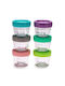 Melii Microwave Glass Lunch Box Brown 6pcs