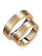Paraxenies Ehering Zweifarbig 14K