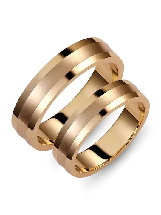 Paraxenies Ehering aus Gelb Gold 14K