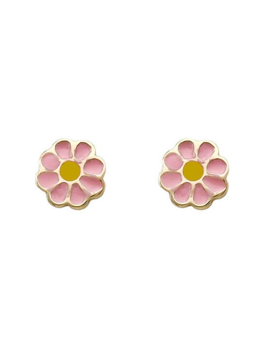 Jewels Love Kinderohrringe Nieten Blumen 14K