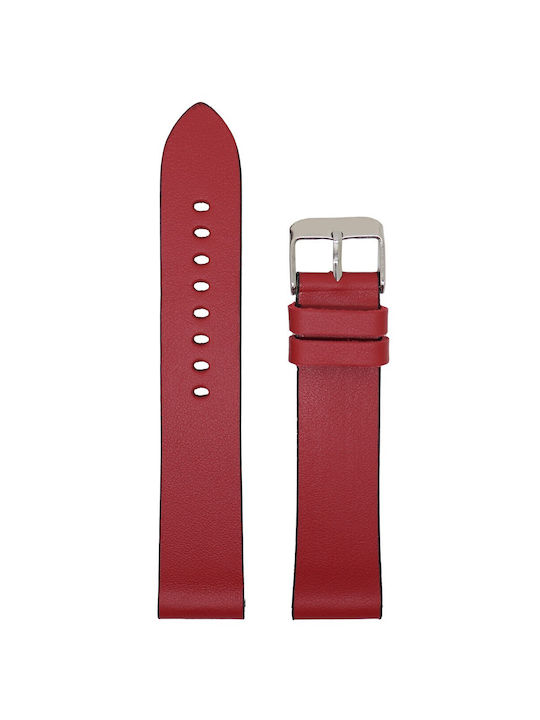 Tzevelion Leather Strap Burgundy 20mm