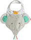 Fehn Bib Fabric with Hoop & Loop Fastener Gray for 0 m+