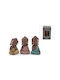 Atmosphera Decorative Buddha made of Ceramic 14.5x14.5x5cm 1pcs