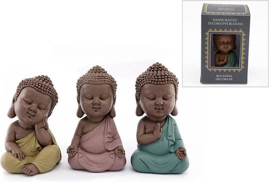 Atmosphera Decorative Buddha made of Ceramic 14.5x14.5x5cm 1pcs