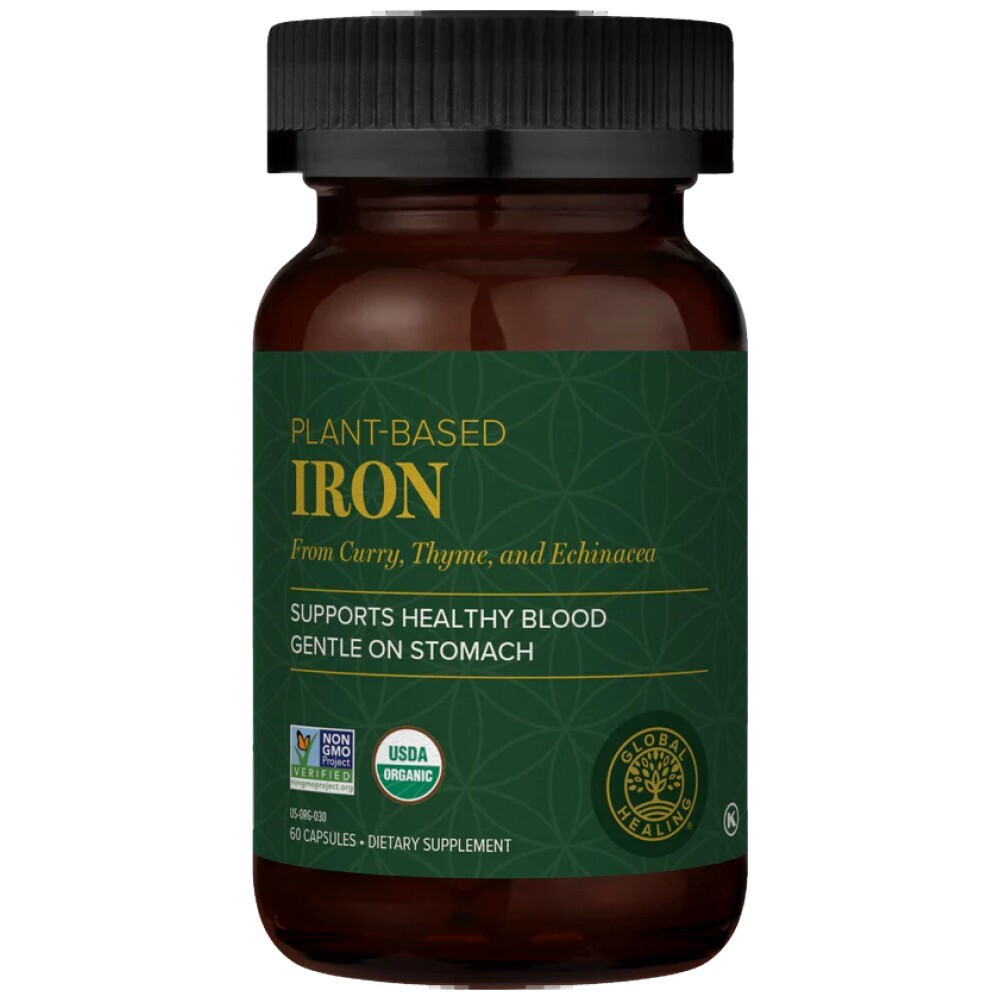 Global Healing Plantbased Iron 18mg 60 κάψουλες Skroutz.gr