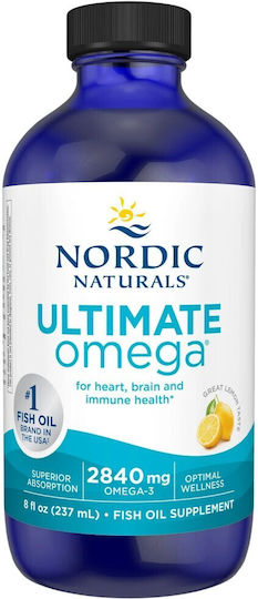 Nordic Naturals Ultimate Omega Cod Liver Oil and Fish Oil 2840mg 237ml Lemon