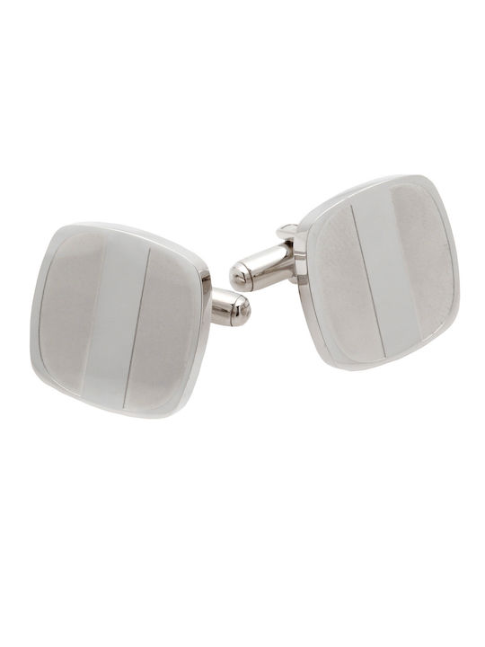 Tribute Cufflinks of Steel Silver