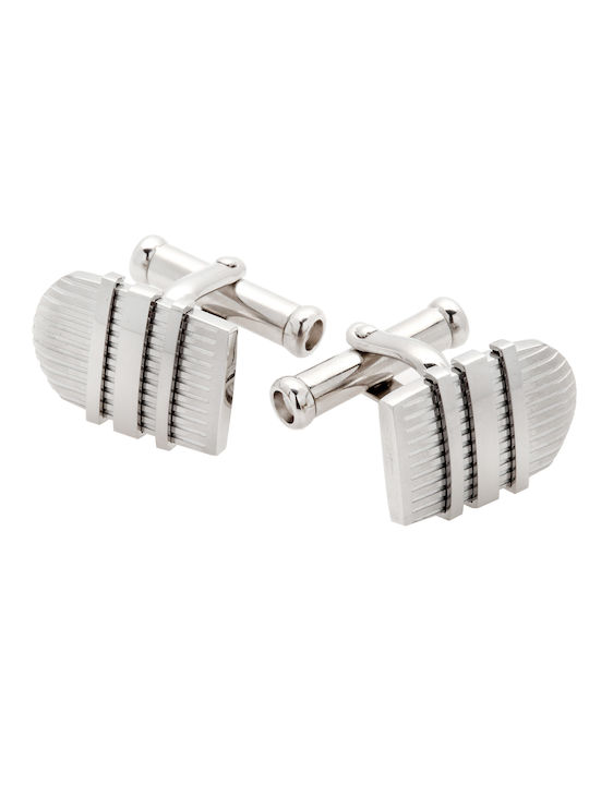 Tribute Cufflinks of Steel Silver