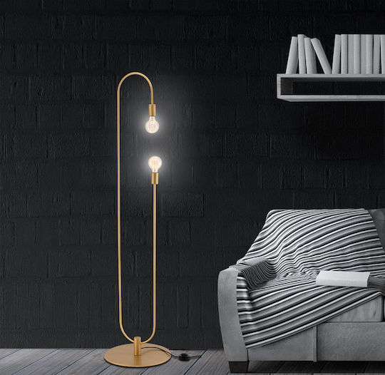 Luma Floor Lamp with Socket for Bulb E27 Black