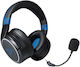Steelplay Metaltech Ασύρματο Over Ear Gaming Headset με σύνδεση 3.5mm / USB Cobalt