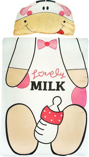 Poo Poo Σετ Λίκνου Milk For Girls Λευκό 2τμχ