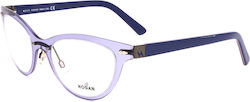 Hogan Plastic Eyeglass Frame Purple