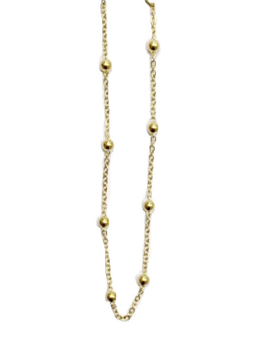 Tatu Moyo Bracelet Anklet Chain made of Steel Gold Plated