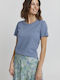 Fransa Feminin Tricou Light blue.