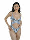 Sun One-Piece Swimsuit with Cutouts Animal Print Multicolor