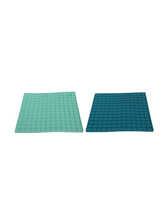 Hit Placemats Plastic Albastru 17x17cm 1buc