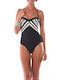 Livia Strapless One-Piece Swimsuit Black