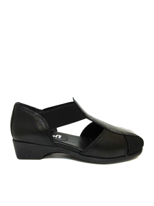 Verosoft Damen Slip-Ons Schwarz