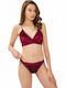 Cansoy Комплект Дамско Бельо Bralette с Бразилско Бордо Soft