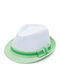 V-store Wicker Women's Fedora Hat White